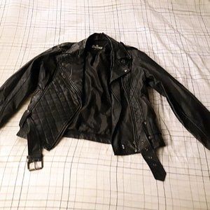 Royal Bones Faux Leather Jacket by Daang